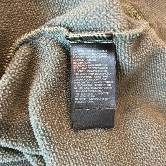 North Face‎ Men's 1/4 Zip Green Jacket XL textured - Picture 4 of 6